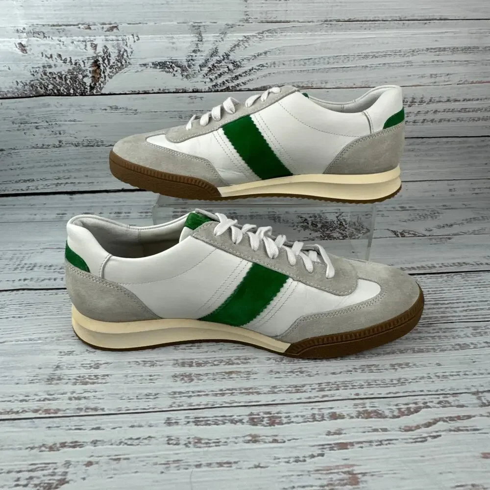 Mephisto Elyo Mens US 8 Sneakers Stone Suede Leather